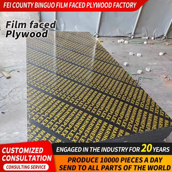 China 9-18mm Precast Concrete Formwork for High Builing Black Film Face Plywood
