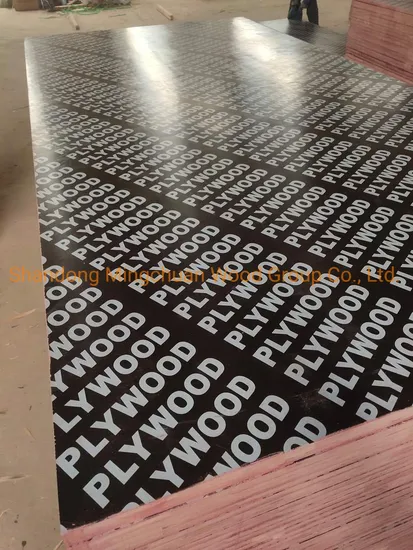 Building Materials 18mm Poplar Birch Core Formwork Construction Black Brown Film Faced Plywood