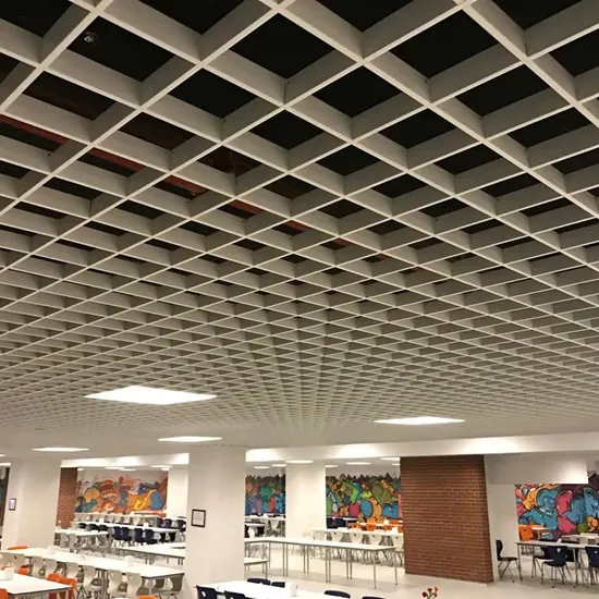Metal Suspended Open Cell False Ceiling Decorative Aluminum Grid Ceiling