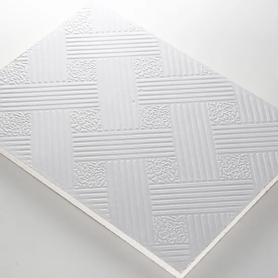 7mm False PVC Gypsum Ceiling Tiles with Low Price