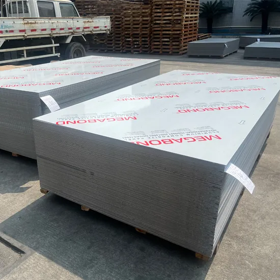 Exterior Curtain Wall Decoration Material PE PVDF 4mm Column Aluminum Composite Panel