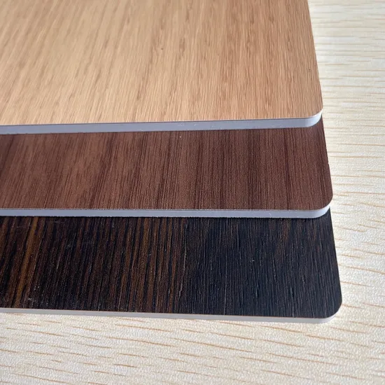 Wooden Finish Aluminium Composite Materials with PVDF Paint for Wall Decoration