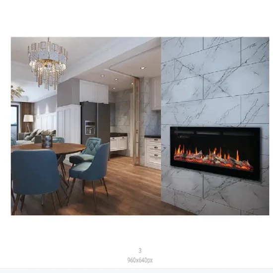 Indoor Heating Wall Mounted Smart Control Electric Fireplace Can Be Customized