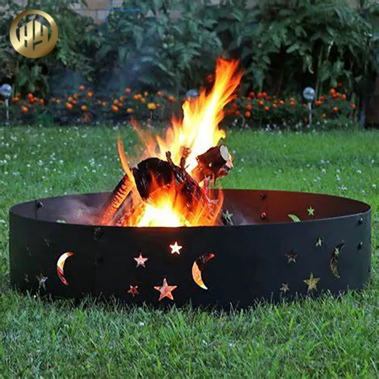 Metal Decoration Custom Pattern Corten Steel Heating Round Fire Pit