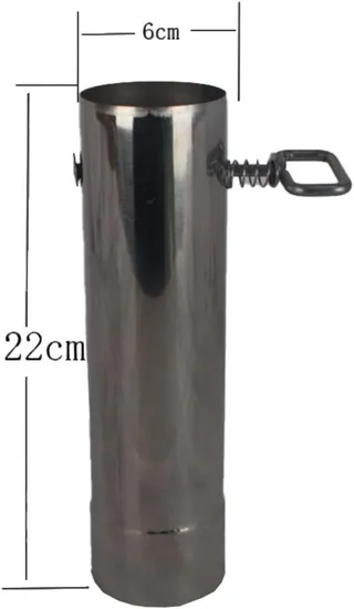 Durable 60mm Woodstove Adjustment Valve Pipe Furnace Tube