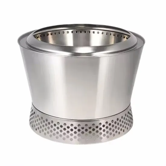 15-Inch Stainless Steel Stove Wood Burning Smokeless Fire Pit with Removable Ash Pan