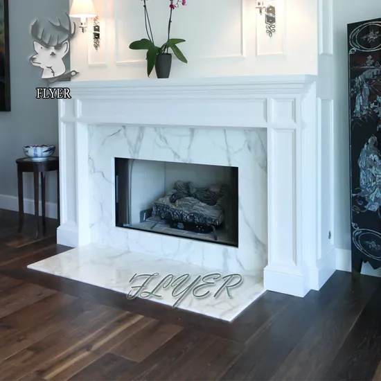 Electric Fireplace Stone Marble for Indoor Fireplace Wood Burning Stove
