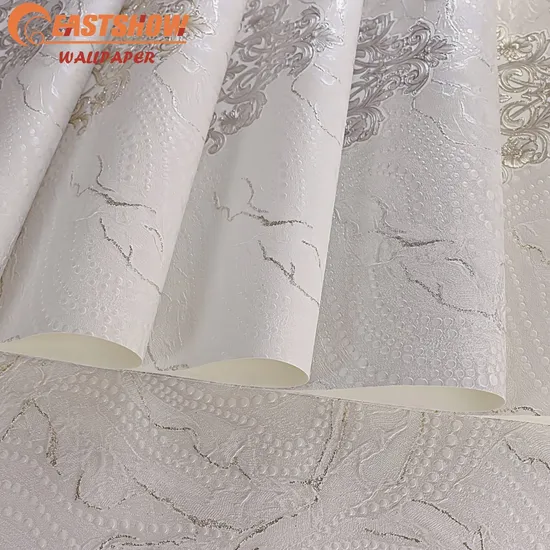 2024 New Design Wholesale Damask Pattern Wall Paper for Home Decoration 3D Vinyl Roll Wallpaper