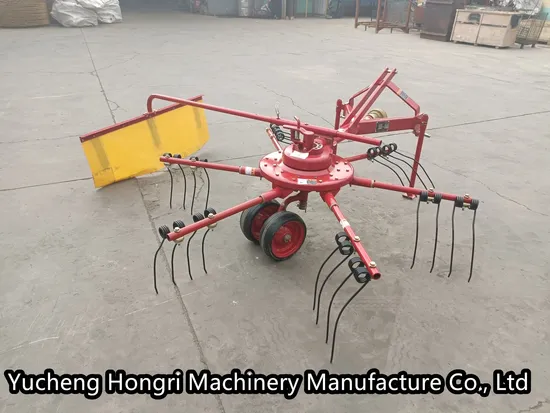 Agricultural Machinery Tractor Implements Hay Grass Ratory Rake Tedder Machine