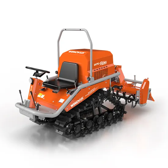 China Wenovus Wn-G25 Multi-Functional Agricultural Machinery Diesel Powered Crawler Rotary Tiller Farm Tractor Self-Propelle Power Tiller Farm Tiller Cultivator