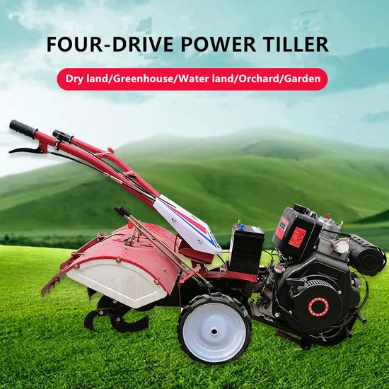 Manual/Electric Start 190cc (15HP) Power Tiller with 360 Dgree Horizon and 45 Degree Vertical