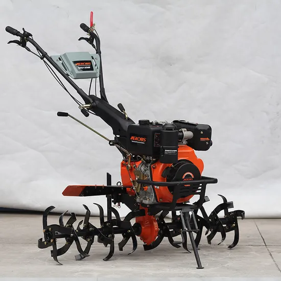 1030*580*840mm Tilling Depth 100-300mm Aerobs Mini Tractor Rotary Tiller Cultivator