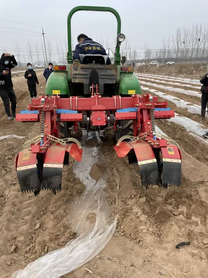 2-Row Tractor-Powered Automatic Tillage Machine Field Soil Cultivation New Used Condition Gear Gearbox Core Farms Home Use