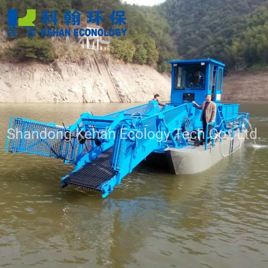 Floating Debris Collecting Ship Aquatic Weed Water Hyacinth Removal Harvester