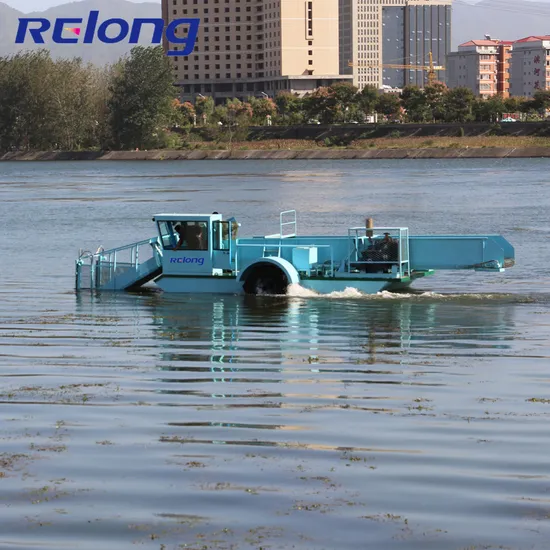 Matched Stabolity Sperior Cutting Aluminum Cataran Hull Construction Aquatic Weed Harvester
