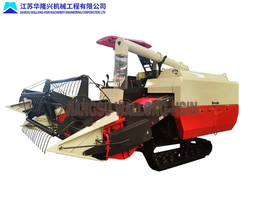 High Position Discharge Combine Harvester Paddy Wheat Farm Equipment