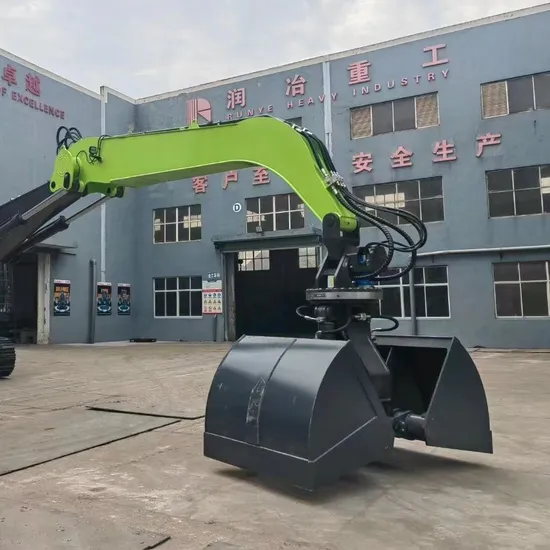 Versatile Hydraulic Clamshell Grab for Excavators in Construction Projects