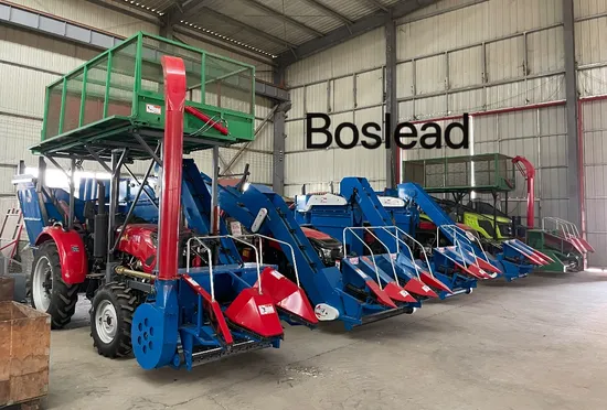 Boslead Factory Tractor Mounted 3 Rows Corn and Storage Combine Harvester