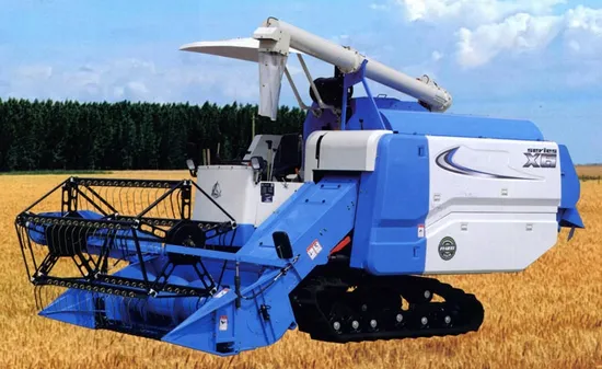 Full Feeding Crawler Type Self-Propelled Mini Rice Harvest Machine Combine Harvester