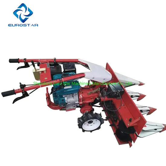 Es-100self-Propelled Multifunctional Reaper Mini Harvester Swather Mini Reaper Walking Small Cutter Wheat Rice Horizontal Cut Harvester Reaper-Binder From China