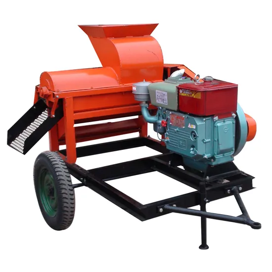 Maize Thresher Maize Corn Threshing Machine Corn Sheller with Diesel Engine Mobile