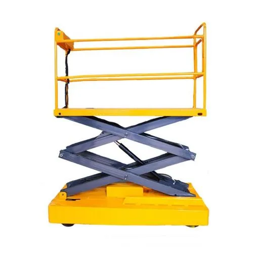 Aerial Platform Self-Propelled Movable Scissor Lift Table Hydraulic Elevator Auto Lift Trolley for Greenhouse Cucumber/Tomato Harvesting/Picking