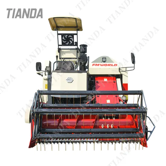 4lz-4.0e 88HP World Brand Mini Paddy Rice Combine Harvester