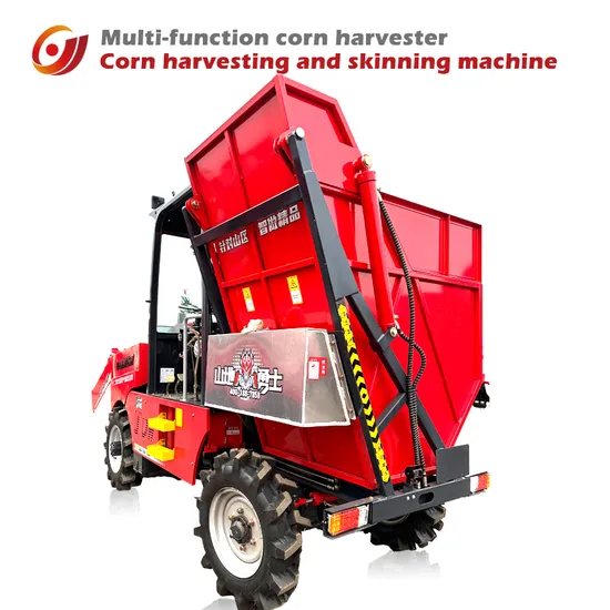 Dual-Row Four-Wheel Drive Corn Harvester a Agricultural Machinery Corn Harvester