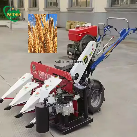 Factory Track Harvester Wheat Harvesting Tools Combine Harvester Bevel Gear Rice and Wheat Harvester Machine