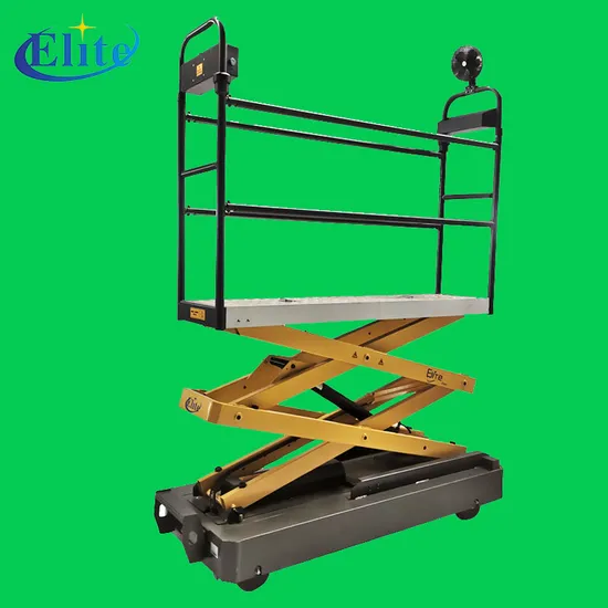 Electric Hydraulic Lift Trolley for Greenhouse Picking Pipe Rail Work