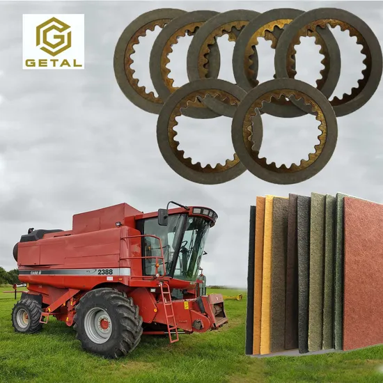 Harvester Clutch Disc Friction Paper Sheet Raw Material for Brake Transmission