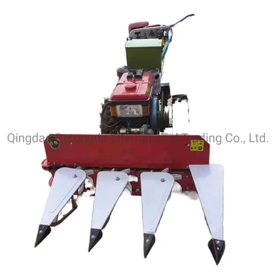 2/3/4 Rows Rice Corn Straw Chili and Hot Pepper Walking Tractor Driven Harvester Cutter-Rower