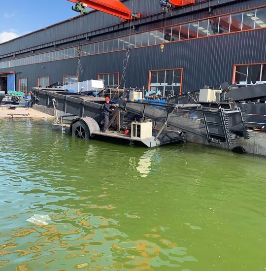 Aquaitc Weed Harvester Boat for Water Hyacinth Hunting, Floating Garbage Clean up and Reed Harvesting