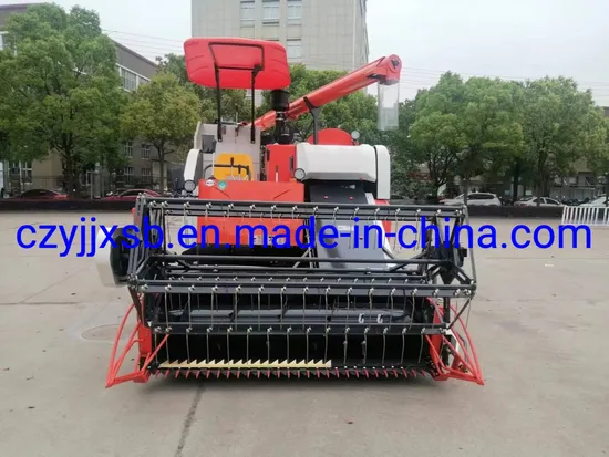 Rice and Wheat Small Combine Harvester with Rubber Track 550*90*56