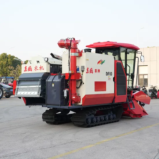 Factory Manufactured Agricultural Machine Full-Feed Corn Combine Grain Compact Crawler Heavy Farm Harvester