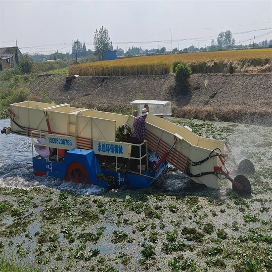 Water Grass Harvesting Boat Garbage Cleaning Boat River Plant Harvester
