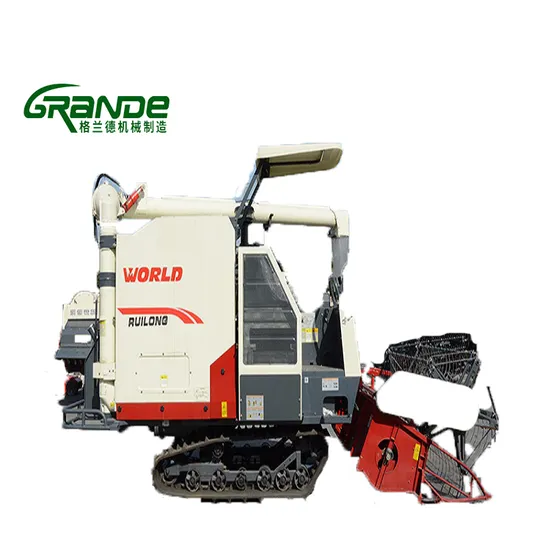Harvester Combine World 4lz-6.0p Cutting Machine Rice Wheat Grain Combine Harvester in Stock