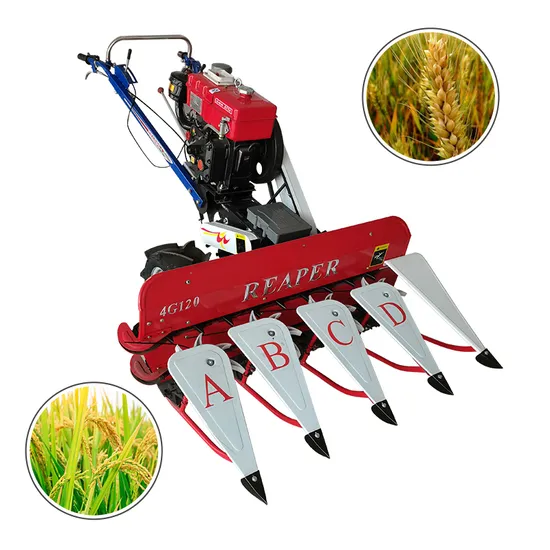 Self-Walking Mini-Typed Paddy Wheat Reaper Mini Combine Harvester Machine