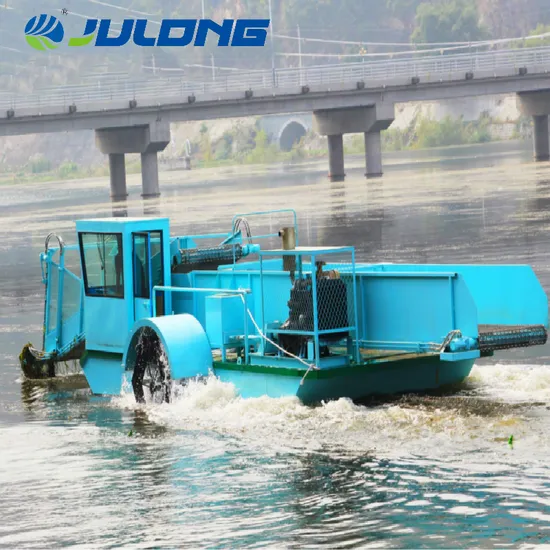 Aquatic Weed Harvester Water Hyacinth Cleaning Boat Trash Skimmer