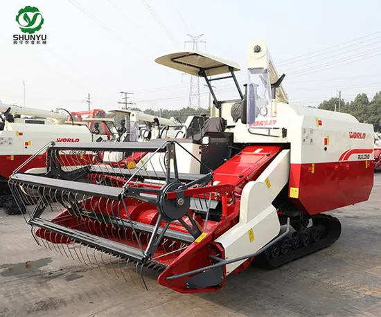 World Rice Wheat Combine Harvester with Manual Grain Type for Sale