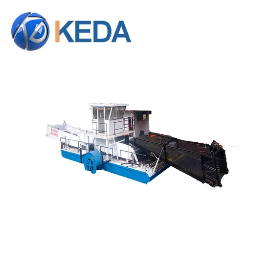 Agricultural Water Hyacinth Aquatic Weed Cutting Floating Trash Skimmer Boat Type Harvester