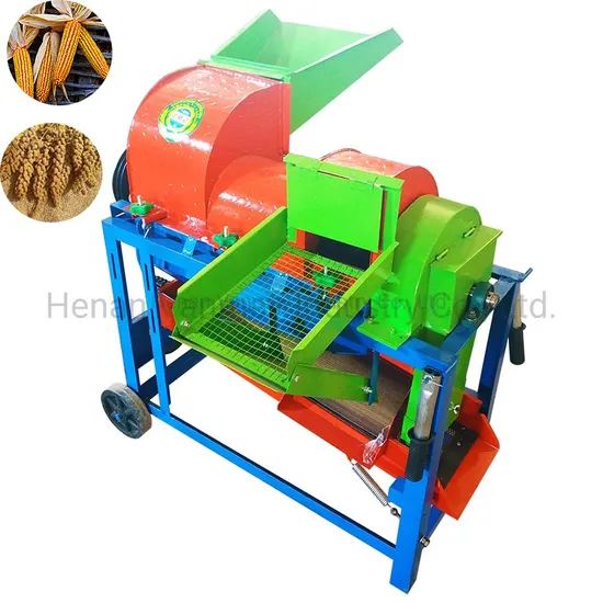 Maize Huller Corn Sheller Sorghum Harvester Millet Thresher