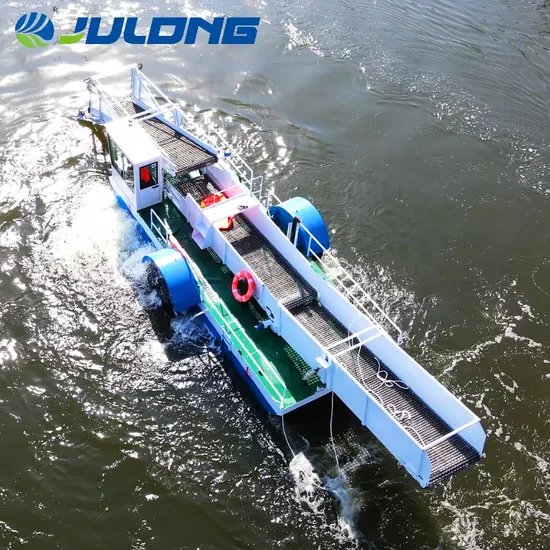 Aquatic Weed Removal Duckweed Harvesting Floating Rubbish Harvester Garbage Collect Boat