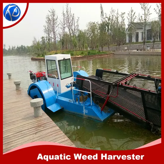 Keda Lake Harvesting Machine Collecting Aquatic Weed Harvester
