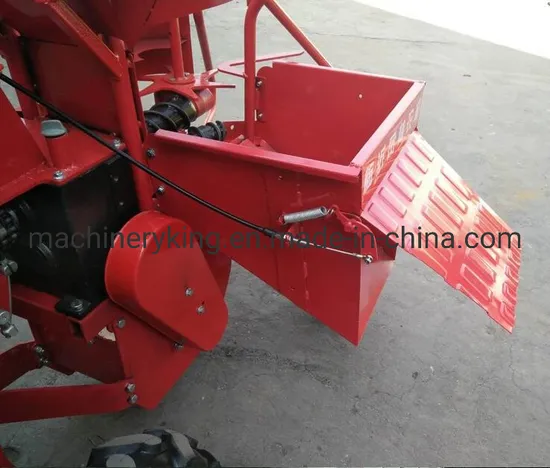 Self Propelled Hand Pushing Type Mini Combine Gasoline Corn Harvester