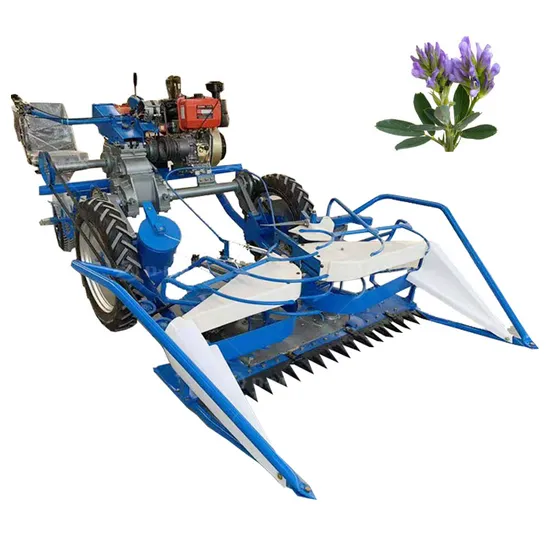 Hot Sale Diesel-Driven Reed Alfalfa Grass Sesame Mini Harvester for Farm