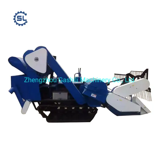 Mini Rice Combine Grain Harvester Machine with Crawler