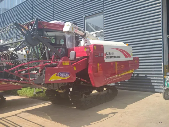 Rice Wheat Wide Crawler Combine Harvester Agriculture Machine -6.0