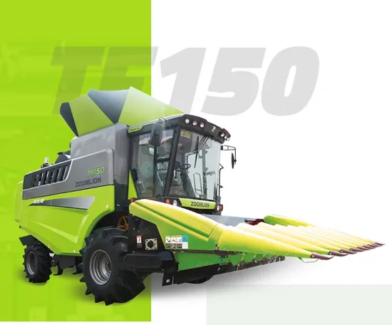 Zoomlion Self-Walking Wheel Type TF150 Super Big Combine Harvester Wheat Head with Automatic Cutting Max Diameter 350mm