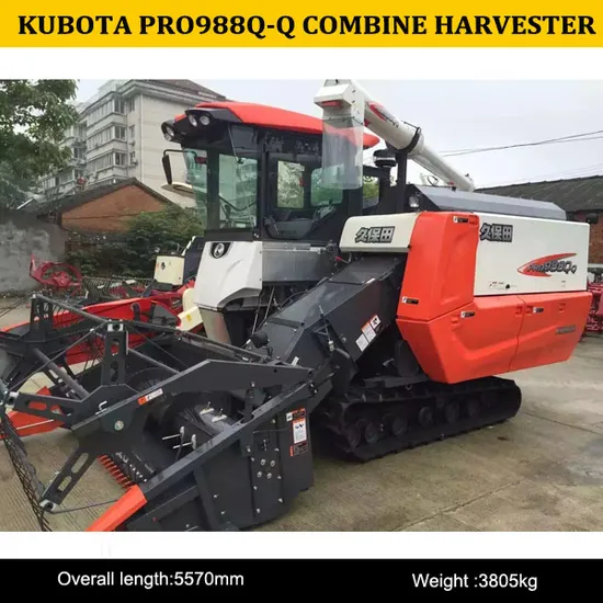 High Quality 4lz-4j PRO988q-Q Combine Harvester for Rice Wheat